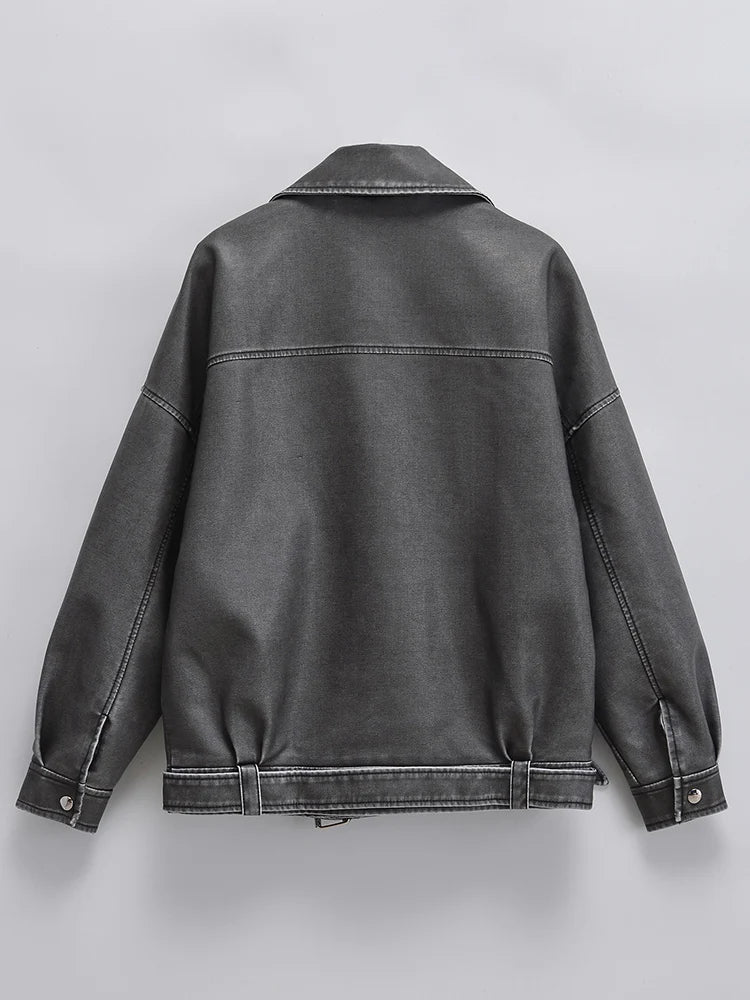 LIORA - Vintage-Jacke aus Kunstleder